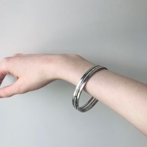 Sparkling Silver Bracelet Set of Three